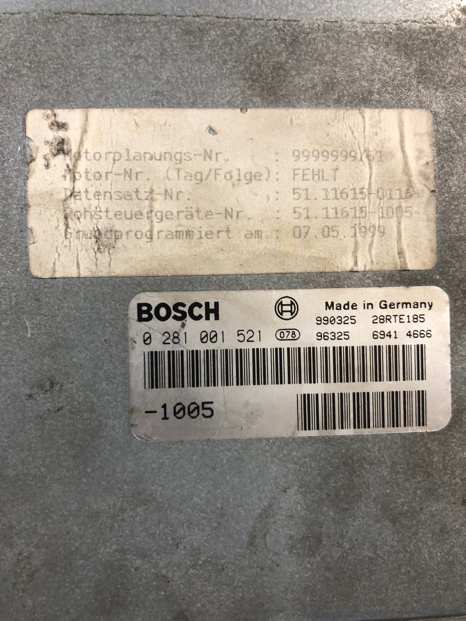 centralina edc rif bosch 0281001521 0281001468 rif man 51116157105